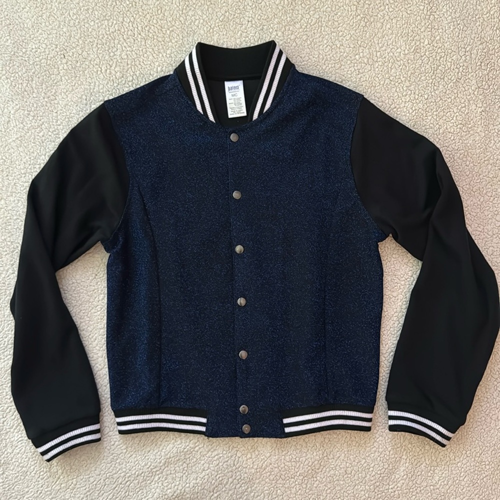 Sparkly Varsity Bomber Jacket